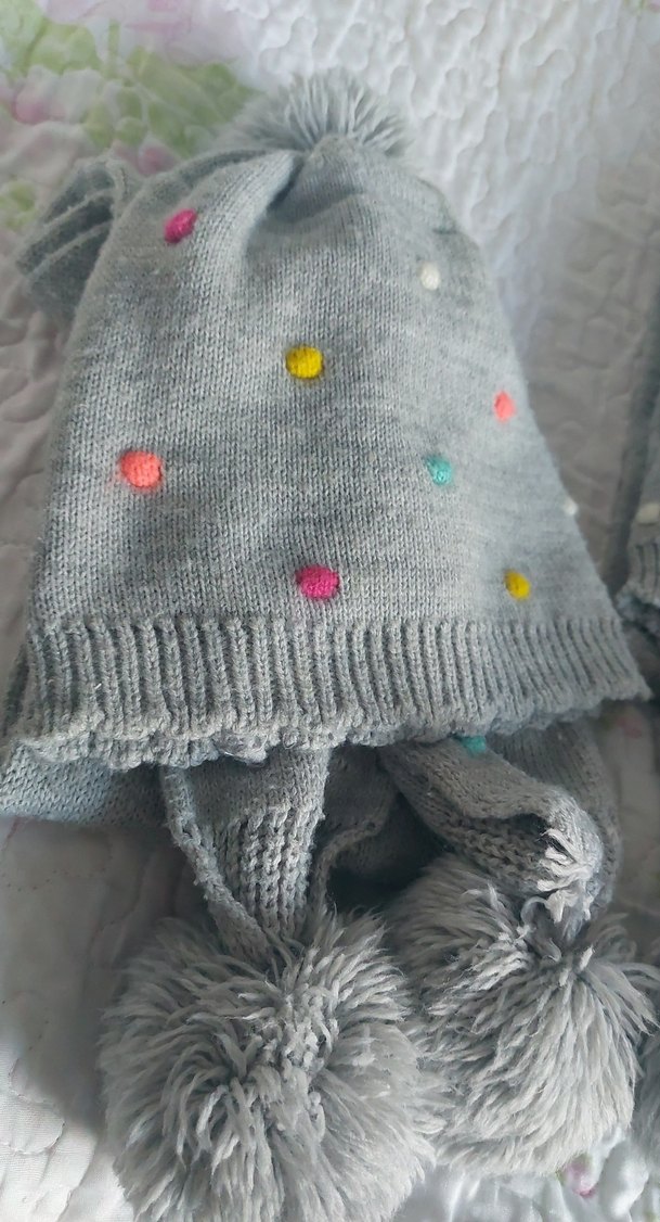 kiz cocuk bere atkı takim - Görsel 2