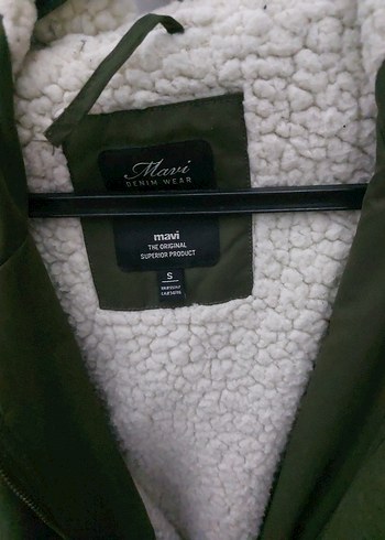 Kadın Haki Mavi parka - Görsel 6