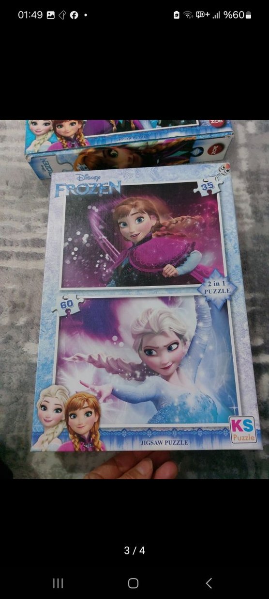Renkli Frozen Çocuk Puzzle'ları - Görsel 2