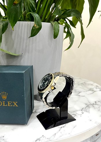 Rolex Modern Klasik Mavi Erkek Saat - Görsel 4