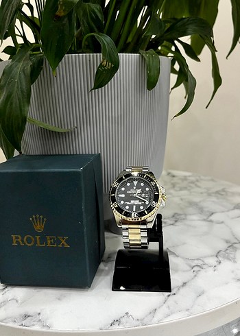 Rolex Modern Klasik Mavi Erkek Saat - Görsel 5