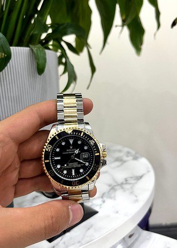 Rolex Modern Klasik Mavi Erkek Saat - Görsel 6