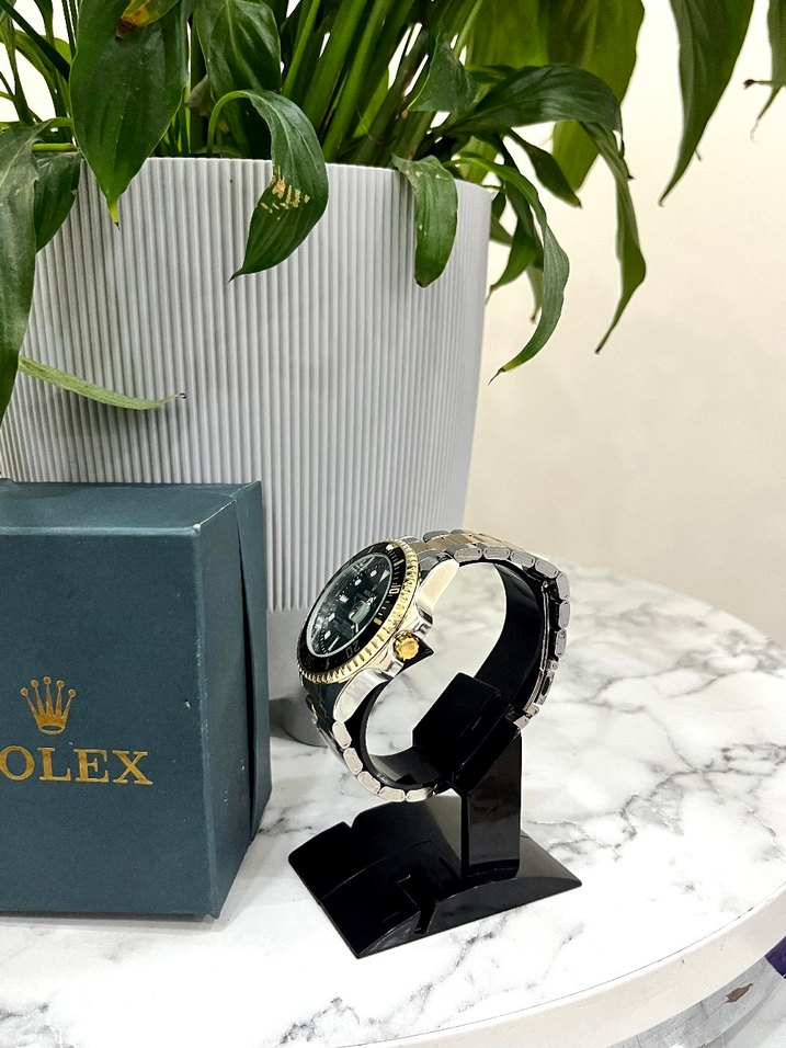 Rolex Modern Klasik Mavi Erkek Saat - Görsel 4