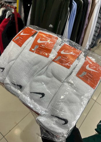Nike Erkek Beyaz Midi Çorap - Görsel 3