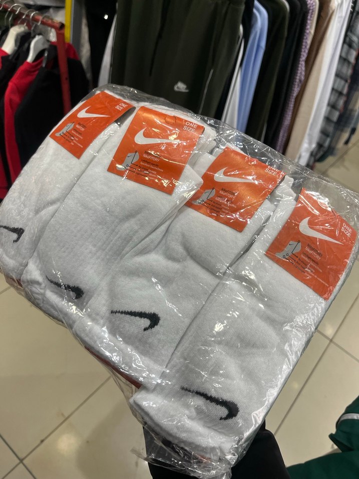 Nike Erkek Beyaz Midi Çorap - Görsel 3