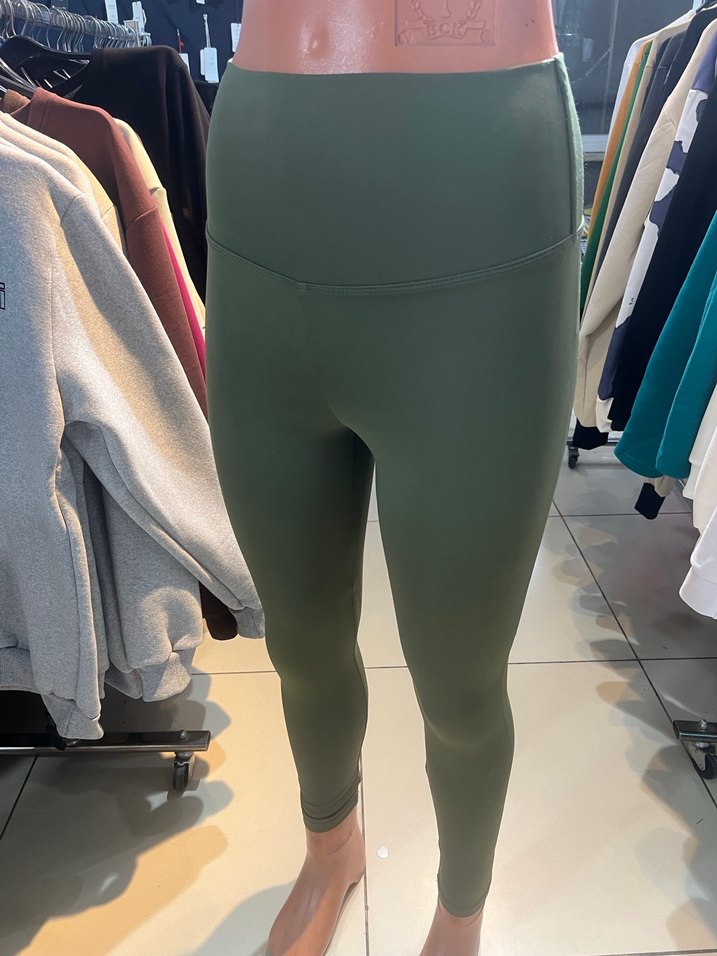 Yeşil Kadın Midi Boy Spor Tayt - Görsel 4