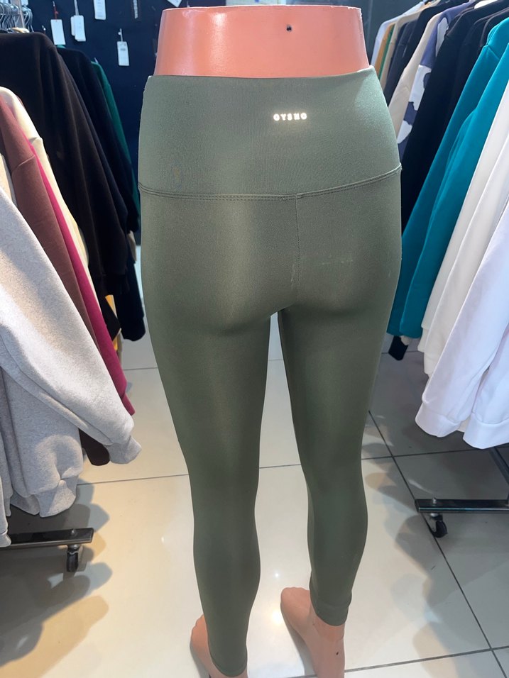 Yeşil Kadın Midi Boy Spor Tayt - Görsel 2