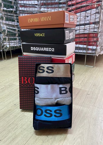 Erkek Baskılı Kısa Kesim Fit Boxer - Görsel 4