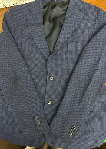 W Collection Mavi Düğmeli Erkek Ceket - Görsel 7