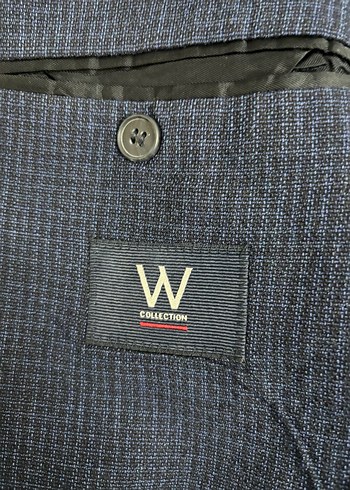 W Collection Mavi Düğmeli Erkek Ceket - Görsel 3