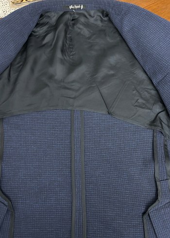 W Collection Mavi Düğmeli Erkek Ceket - Görsel 6