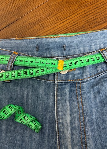 Düz Kesim Mavi Kot Pantolon - Görsel 6