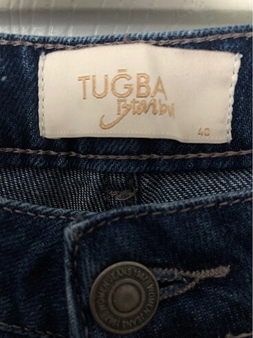 40 Beden lacivert Renk Tuğba mom jean