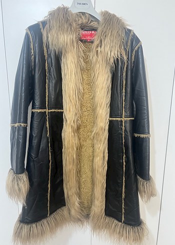 xl Beden siyah Renk Y2K leather penny lane afghan coat ?