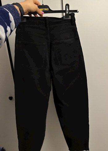 H&M yuksek bel mom jean - Görsel 3