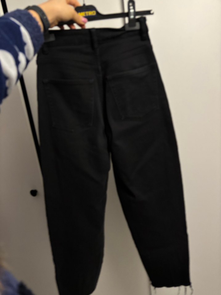 H&M yuksek bel mom jean - Görsel 2