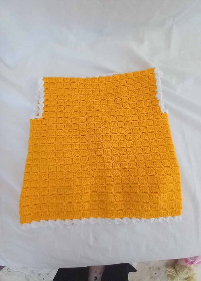 örgü  bebek yeleği - Görsel 2