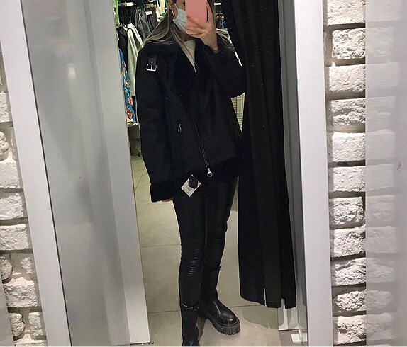 Zara Zara model biker siyah ceket