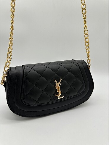 YSL desenli oval çanta