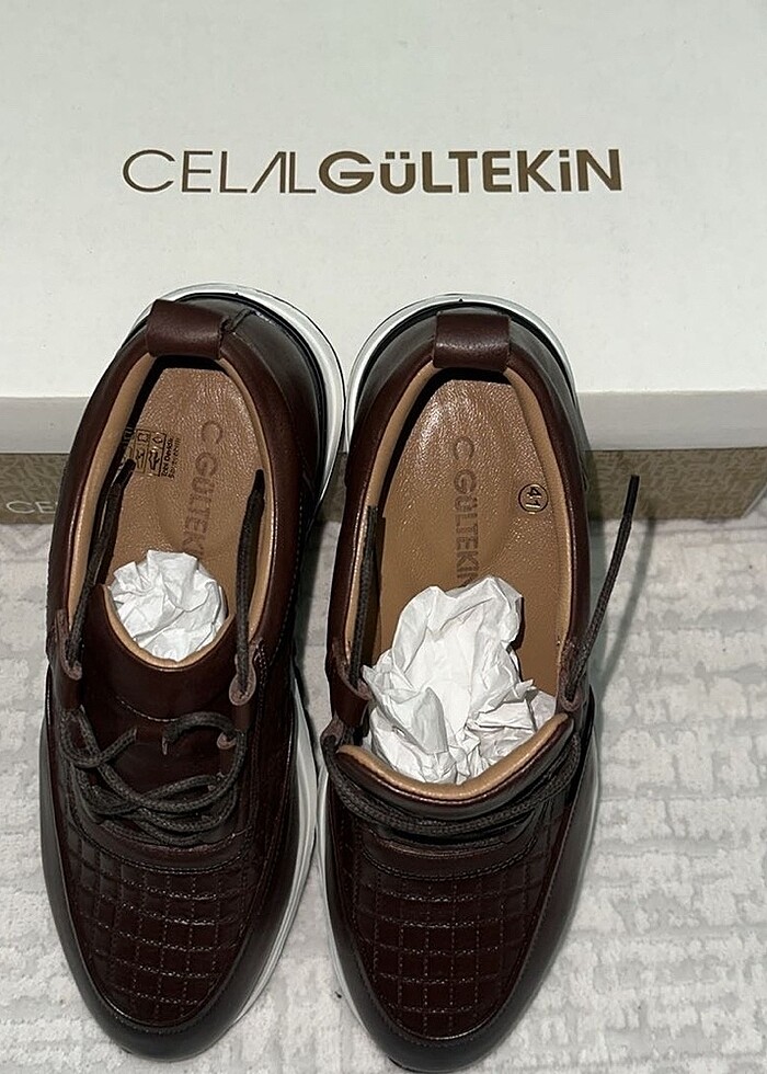 Celal Gültekin Kahverengi Sneaker - Görsel 4