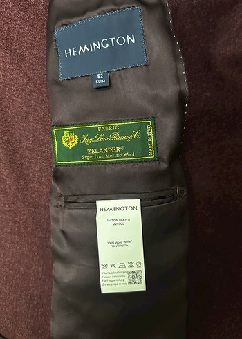 Hemington Bordo Ceket - Görsel 6