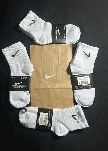 Nike Beyaz Midi Erkek Çorap 2-lü Paket