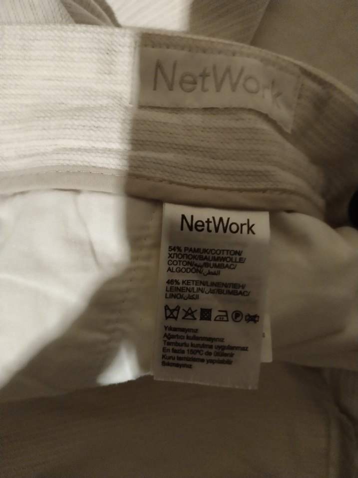 Orjinal Network Keten Pamuk Pantolon - Görsel 3