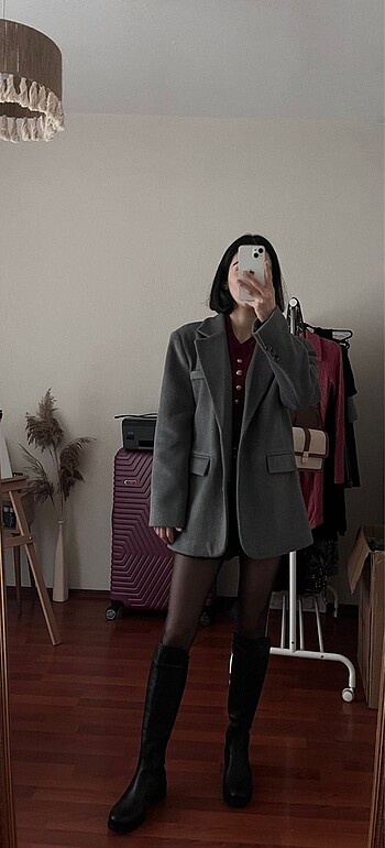 Zara Kaşe Blazer Ceket