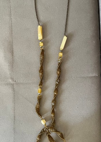 Accessorize Uzun Boncuklu Bohem Yılan Desenli Kolye