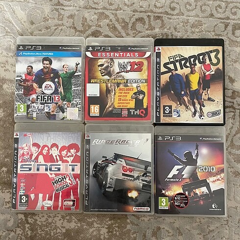 fifa 13 fifa street wwe 12 Toplu ps3 oyunları