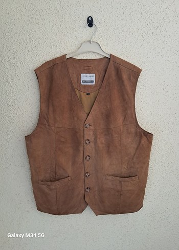 American Vintage AMERİCAN VİNTAGE GERCEK DERI YELEK