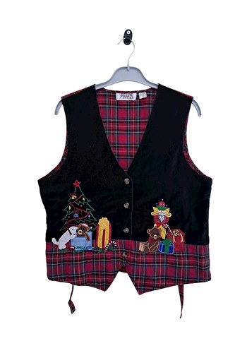 VİNTAGE TARTAN YELEK