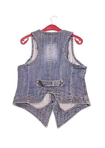 s Beden mavi Renk Y2K ITHAL DENIM YELEK