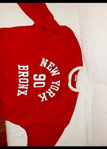 l Beden kırmızı Renk Zara sweatshirt