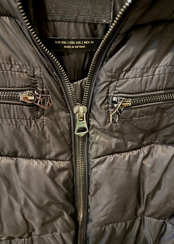 Fermuarlı Siyah Yelek - Görsel 2