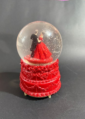 Kırmızı Dans Eden Çift Kar Küresi - Görsel 2