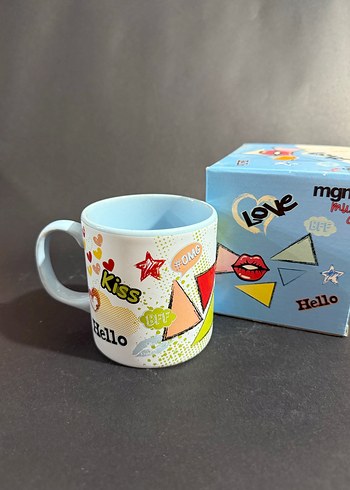 Renkli Desenli Kupa - Görsel 2