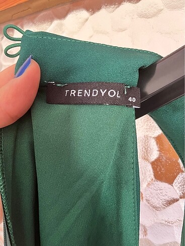 m Beden yeşil Renk Yeşil Trendyol midi elbise