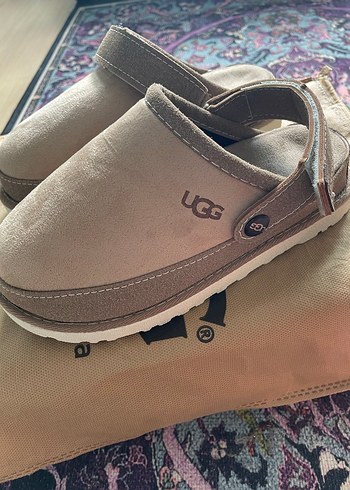 40 Beden Bej Süet Kadın Terlikler - UGG