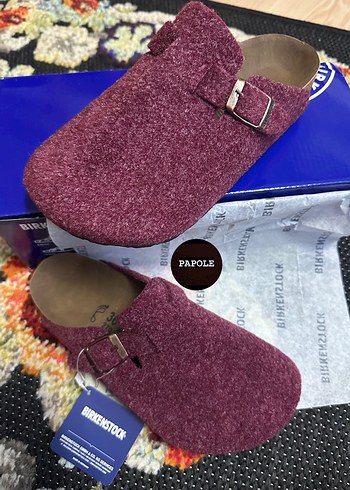39 Beden kahverengi Renk BİRKENSTOCK BOSTON WOOLY