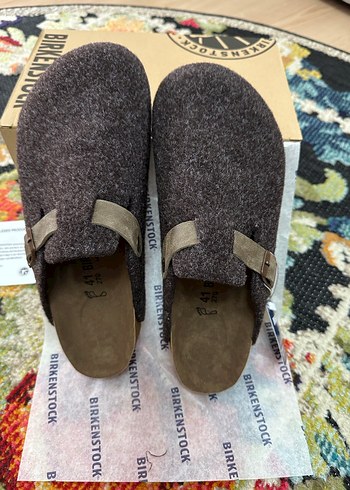 45 Beden kahverengi Renk BİRKENSTOCK BOSTON WOOLY