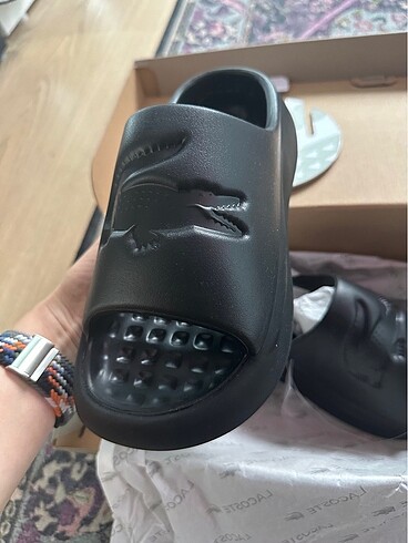 36 Beden siyah Renk LACOSTE CROCO 3.0 terlik