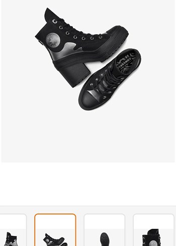 Converse Chuck 70 De Luxe Siyah Platform Topuklu Spor Ayakkabı - Görsel 2