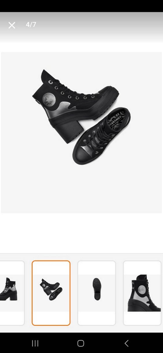 Converse Chuck 70 De Luxe Siyah Platform Topuklu Spor Ayakkabı - Görsel 2