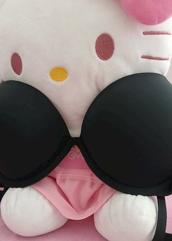 Koyu Siyah Destekli Sütyen - Görsel 4