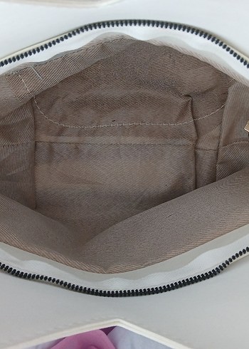 Mavi Fermuarlı Kadın Omuz Çantası - Görsel 3