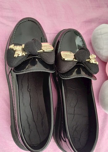 Siyah Parlak Tokalı Kadın Loafer - Görsel 3