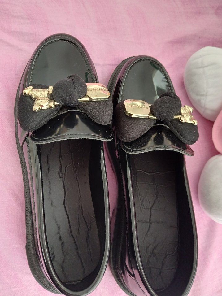 Siyah Parlak Tokalı Kadın Loafer - Görsel 3