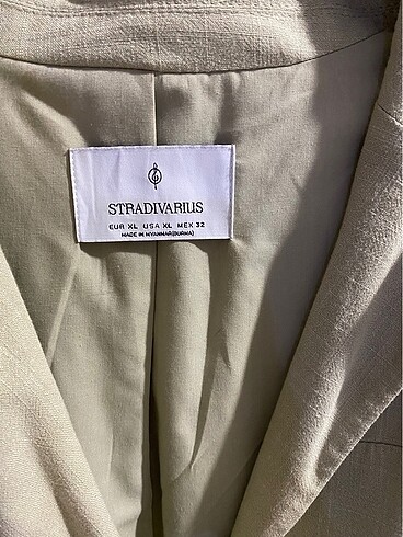 xl Beden stradivarius keten ceket