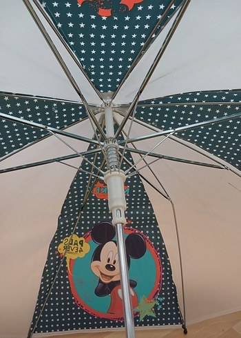 Renkli Mickey Mouse Desenli erkek çocuğu Şemsiye - Görsel 3